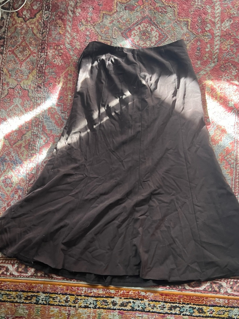 Classic Black A-Line Women's Skirt